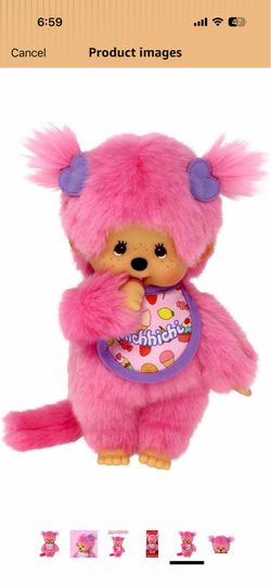 New Monchhichi Pink Candy Girl Doll