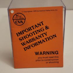 Connecticut Valley Arms Information Book