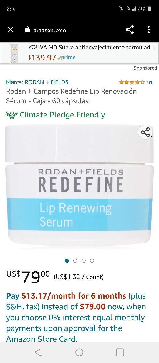 Rodan+Fields Redefine Lip Renewing Serum New Nerver Open 