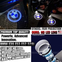 BMW Car Door Logo Lights Puddle Lamp Welcome Ghost Shadow Lights (Advanced HD GLASS LENS- NO Film)  
