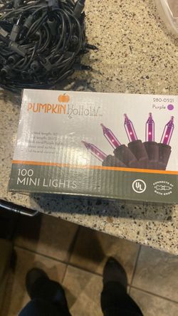 Pumpkin Hollow 100 Purple Mini Lights
