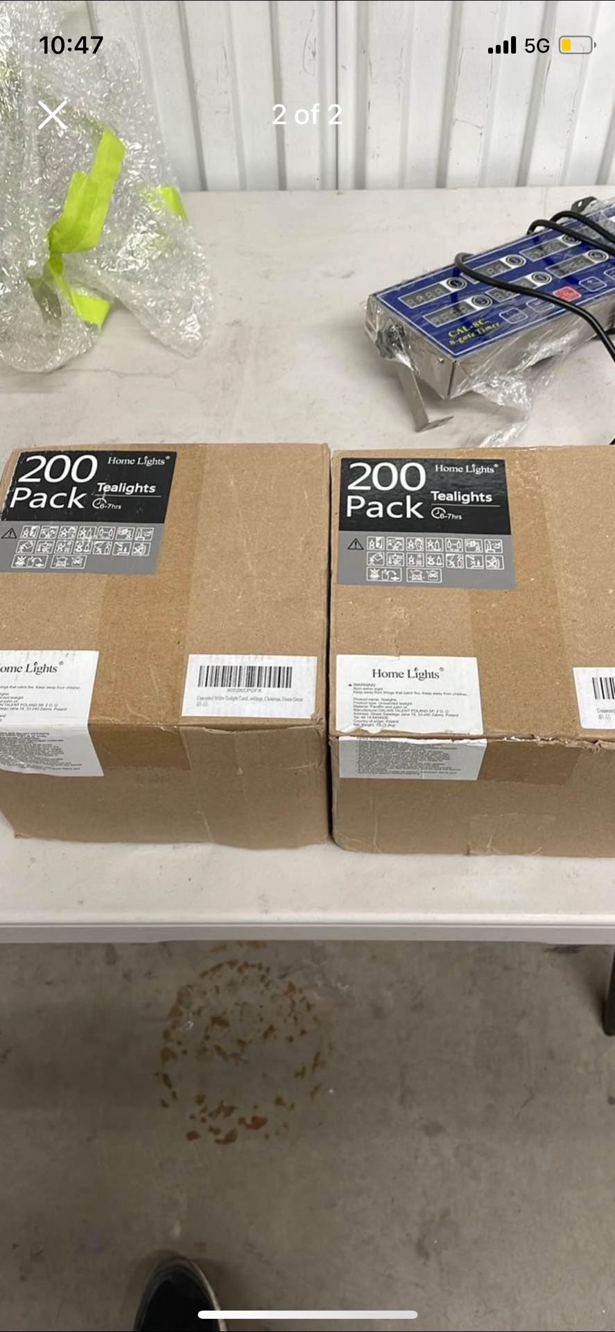 200 pack tealights candle