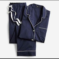 J.CREW womens large long sleeve cotton pajamas.