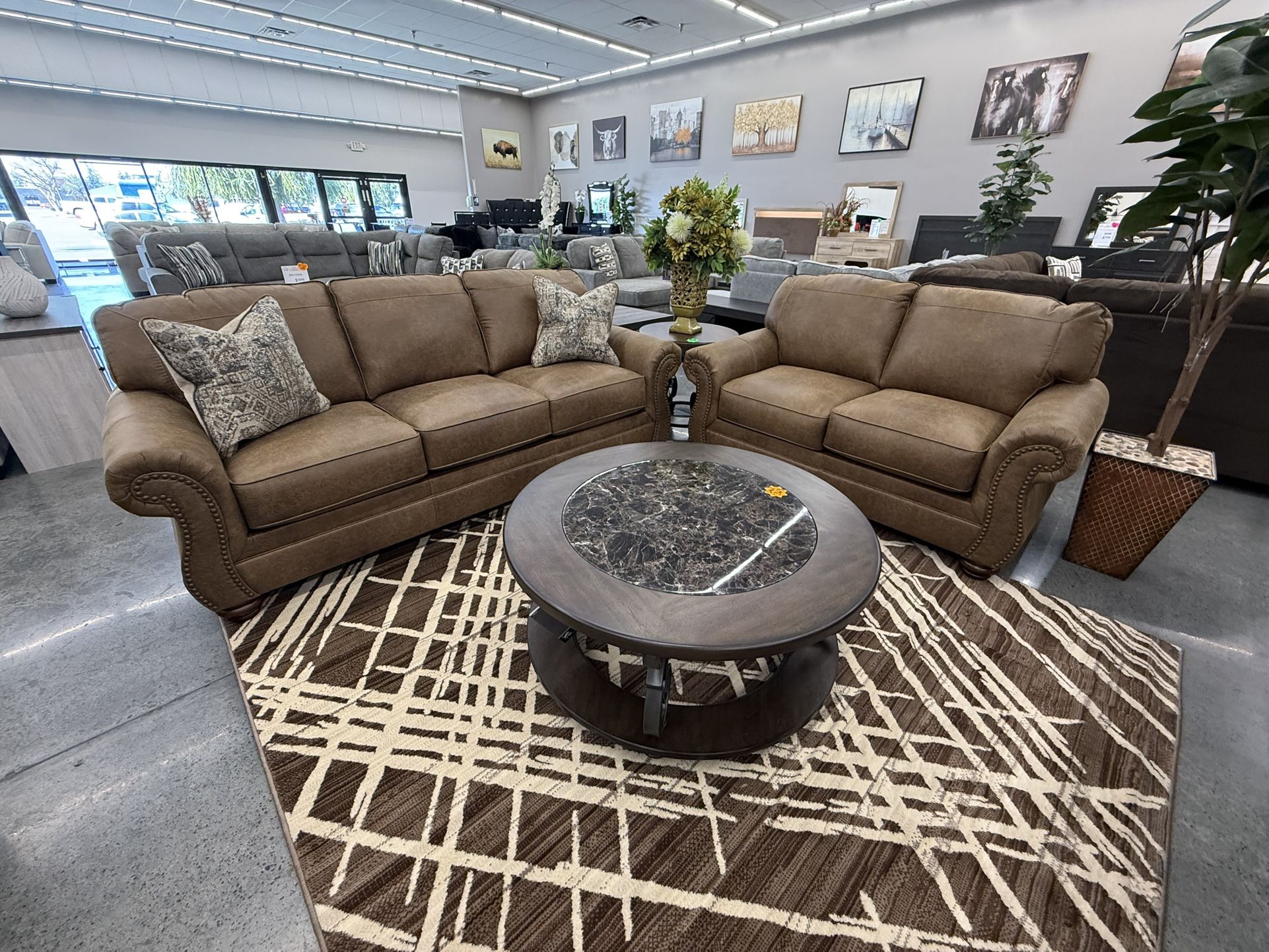 2 PC SOFA AND LOVESEAT