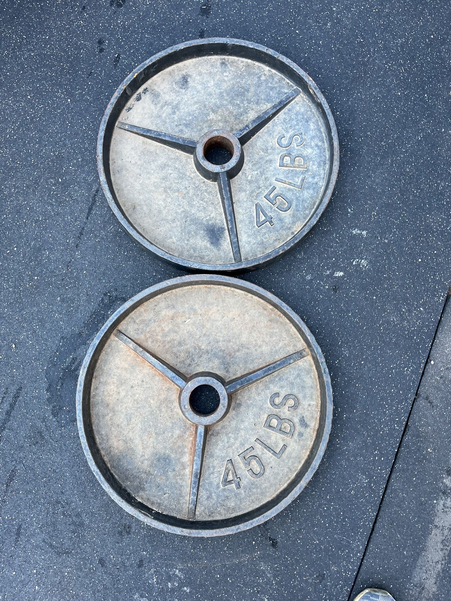 Deep Dish 45lb Olympic Weight Plate Set