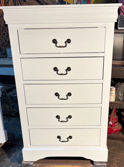 Beautiful White Satin Chest