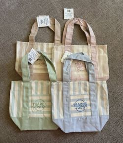 trader joe’s- striped tote bag