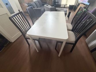 FREE Dining Table + 4 Chairs — Pickup Only
