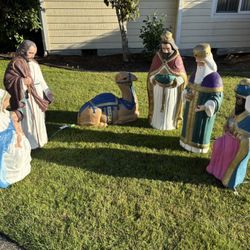 Yard Nativity Scene