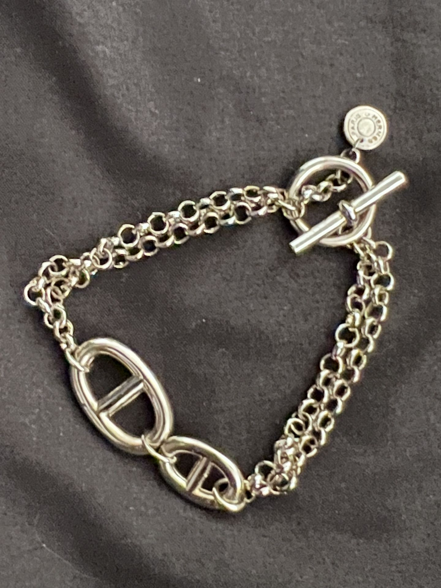 Hermès Farandole Silver Chain Link Bracelet