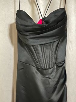 Satin Black Dress size 1
