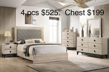 $499 to $525 bedroom set not including mattress and chest and box spring