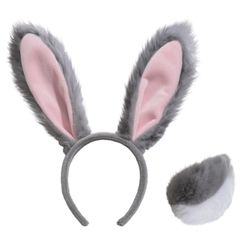 Bunny Ear and Tail Costume Set / Disfraz De Conejo 
