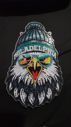 DIY EAGLES SUN CATCHER