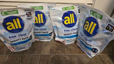 All pods laundry detergent new set bundle 4