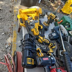 Six piece Dewalt hand tools