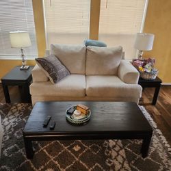 Loveseat & Chair Plus Ottoman