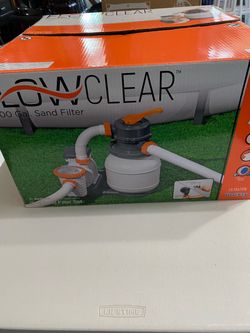 Bestway Flowclear 1,500 GPH Sand Filter Pump for Above Ground Pools – Like New / Open Box