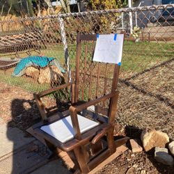 Rocking Chair And Rocks 