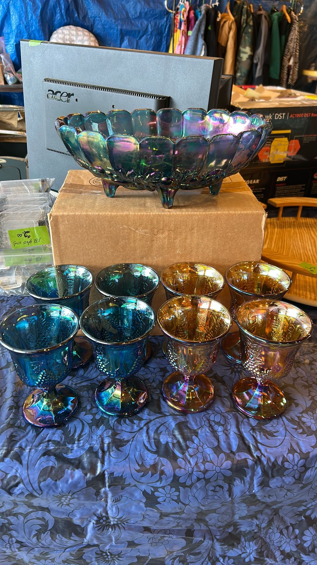 Carnival Glass Set