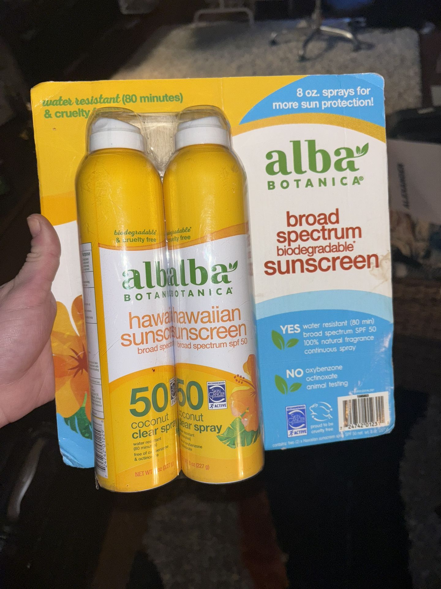Alba 50 SPF Spray On Sunscreen(2 Pack)