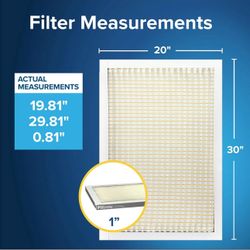 Air filters 20x30x1”