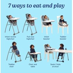 Used Graco 7 In 1 Table2Table Height Chair