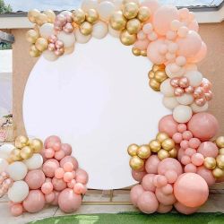 Sensfun Round Backdrop Cover Polyester Pure White Circle Photography Background