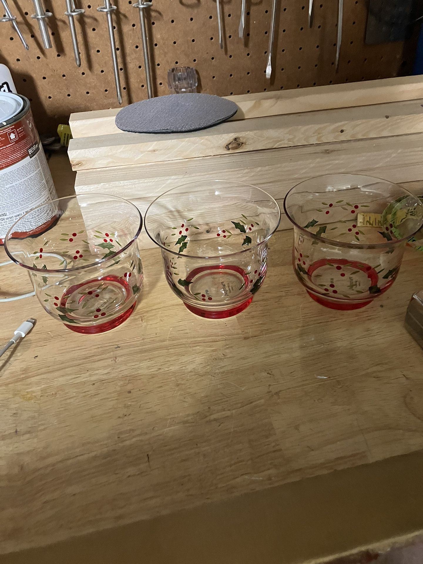 Pfaltzgraff Winterberry Votive Candle Holders Set Of 3