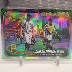 Paul skenes rainbow foil rookie card topps pirates