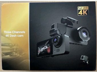 4K Full UHD 3 Channel Dash Cam
