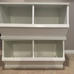 Container Store Nantucket Toy Storage Bins – White