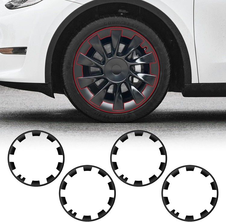 Model Y 20 Inch Matte Black Wheel Rim Protectors, Set of 4