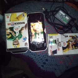 Psp w/10 games and charging cord and cases for the PSP
