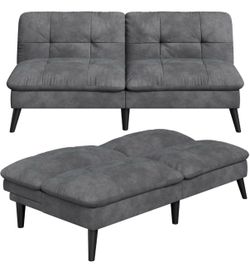 Velvet Futon Sofa Bed - TC 07BDG (HN) - We Have 2 Available - Price is Per