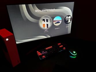 Xbox Series s,L shaped desk, monitor