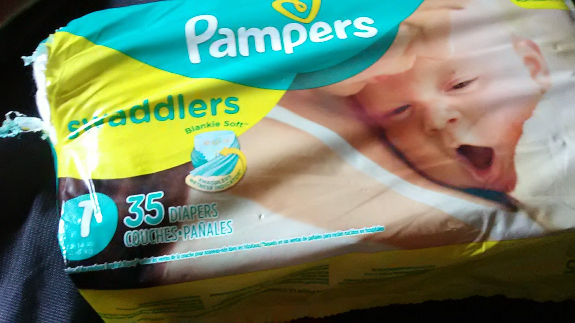 Pampers size one diapers