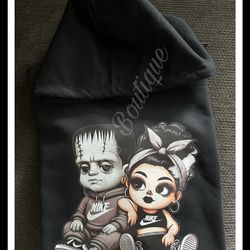 Cute Frankenstein And His Bride Hoodie