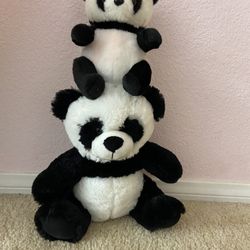 Two (2) Panda Plushies 