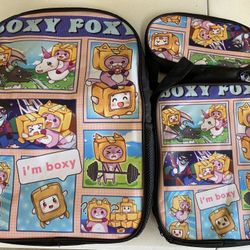 I’m Boxy School Backpack +lunch Box+pencil Case 