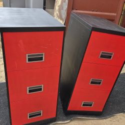 Files Cabinets Vintage metal vertical files cabinets 3 drawers legal size 