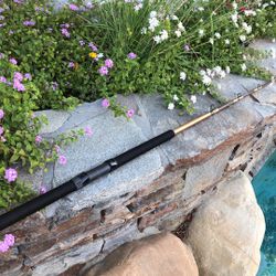 Custom Wrapped and 6’ 6”Saltwater Fishing Rod by Platero Custom Rods using Seeker-Calstar