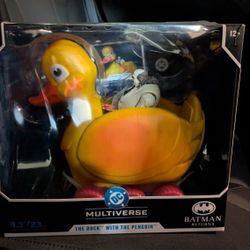 DC Multiverse McFarlane Toys Batman Returns The Duck w/ The Penguin. Seals are cut but never taken out of box 