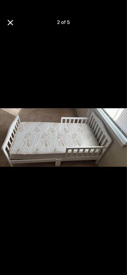Toddler bed and mattress