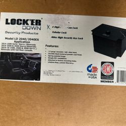 Center Console Lockbox For 2014-2019 Chevrolet Silverado 1500 And 2500
