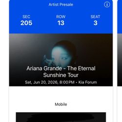 Ariana Grande Ticket