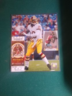 Autographed 8X10 RGIII