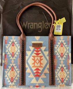 Large Wrangler Southwestern Tote Bag. Gift. Brand new
