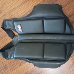 ATA Karate Taekwondo Front Zip Chest Vest Guard Adult Medium  OBO