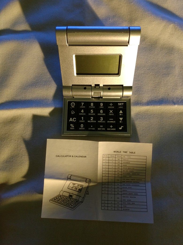 Travel Clock Calculator Calendar